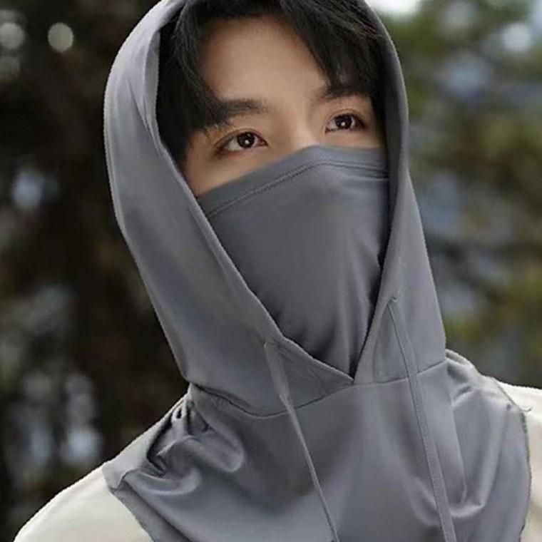 여름 아웃도어 스포츠 넥 워머 후드 마스크 햇빛 차단
