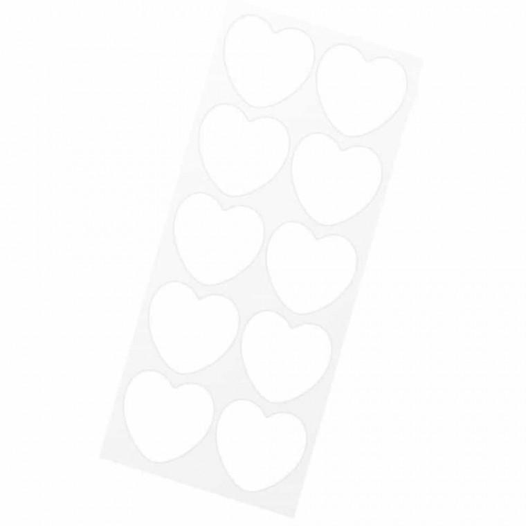 하트 양면 테이프 10매 문구용테이프 양면테이프스티커 부착테이프 조각양면테이프 양면테잎