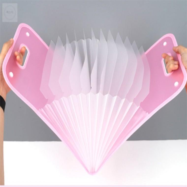 13칸 손잡이 아코디언 A4 파일케이스