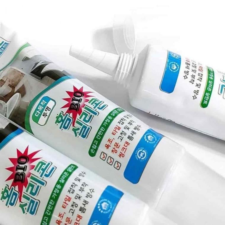 가정용실리콘 화장실실리콘 다목적실리콘 투명실리콘 향균 실리콘투명 100ml