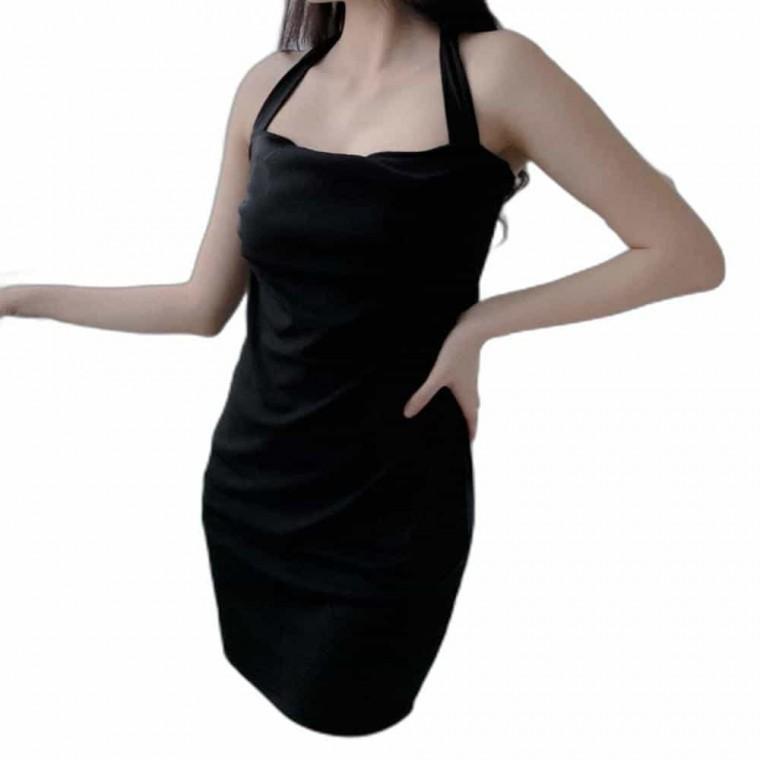 블랙 미니 원피스 여성나시원피스 시원한원피스 비치원피스 휴양지원피스 이쁜원피스