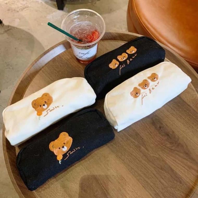 곰 필통 파우치 연필케이스 유아필통 봉제필통 어린이필통 여아필통