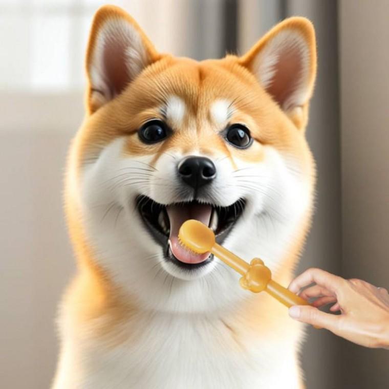 HIKT 강아지 칫솔 3종 애견 소형견 칫솔 고양이 강아지 양치 도구