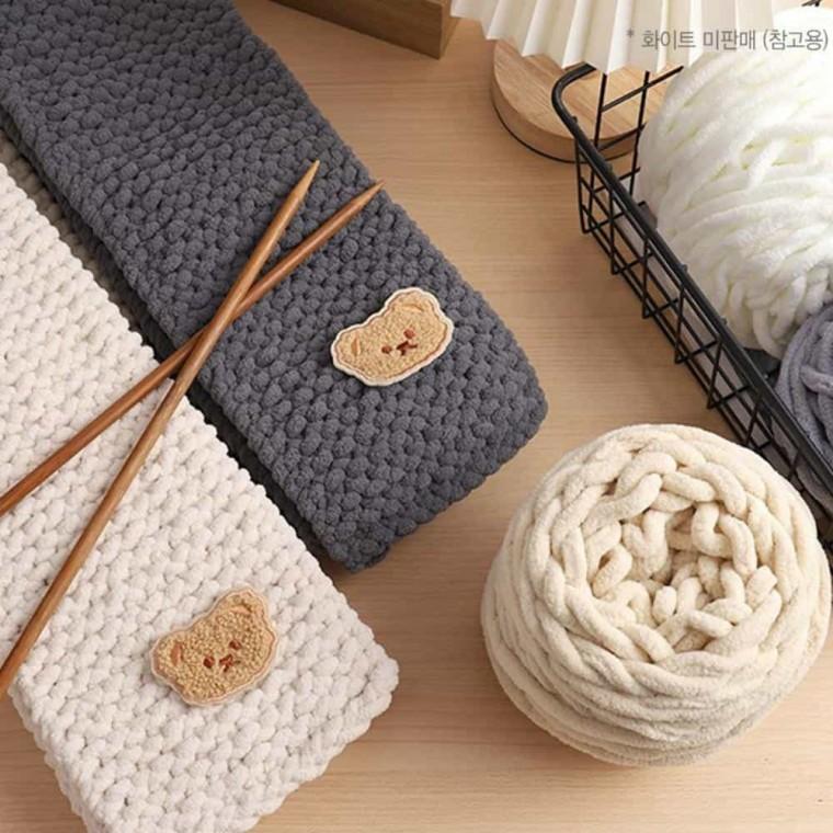 DIY 목도리 뜨개질 손뜨개패키지 니트세트 DIY뜨개질 손뜨개키트 뜨개실세트