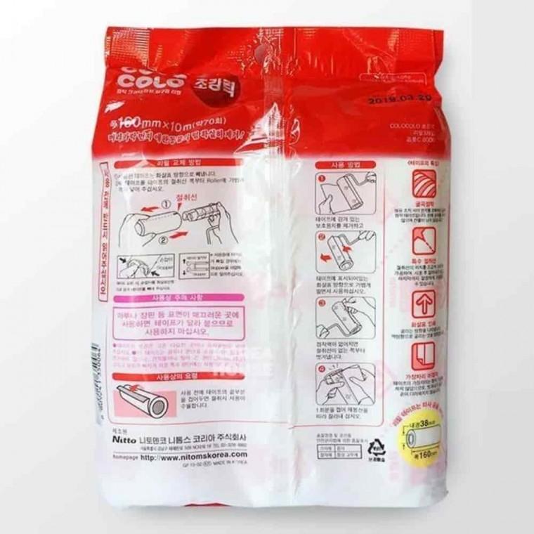 먼지제거테이프 청소테이프리필 롤클리너리필 점착클리너 테이프크리너 리필 3개