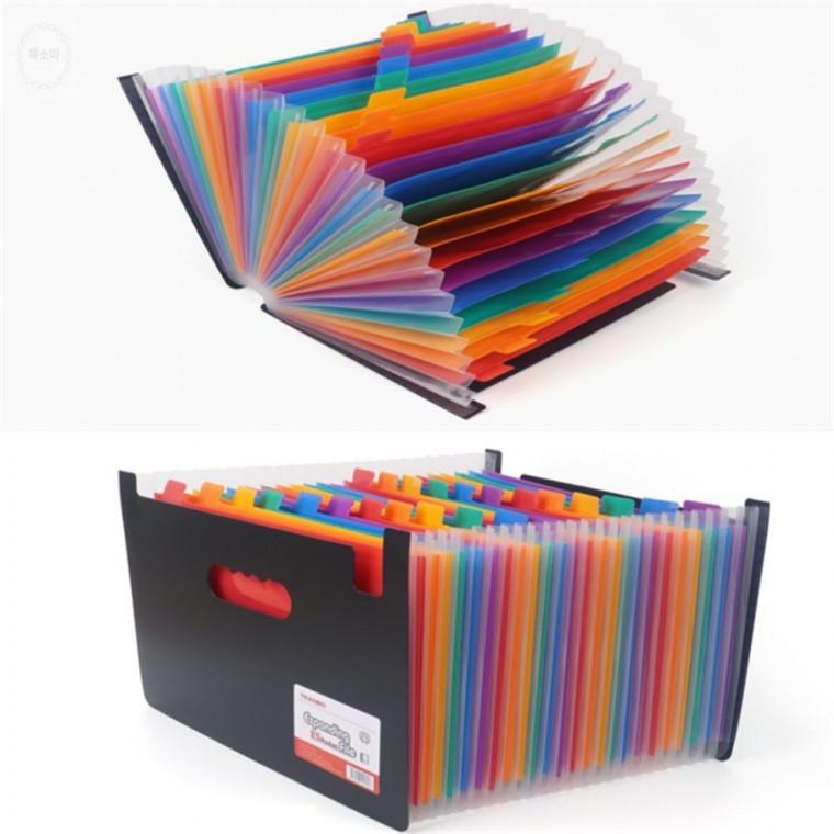확장형 오픈형 아코디언 A4 파일케이스 25칸