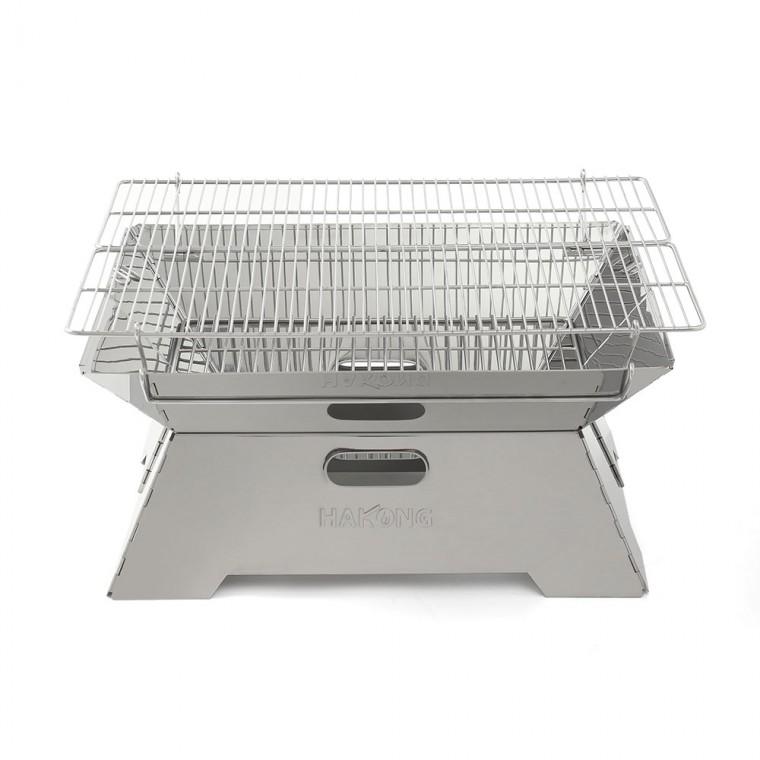 바베큐 그릴 48x34x25cm 캠핑화로 숯불그릴