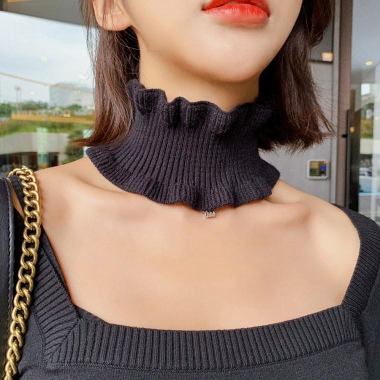 1+1 링클 다용도 페이크 목폴라 여성넥워머 헤어밴드 멀티밴드