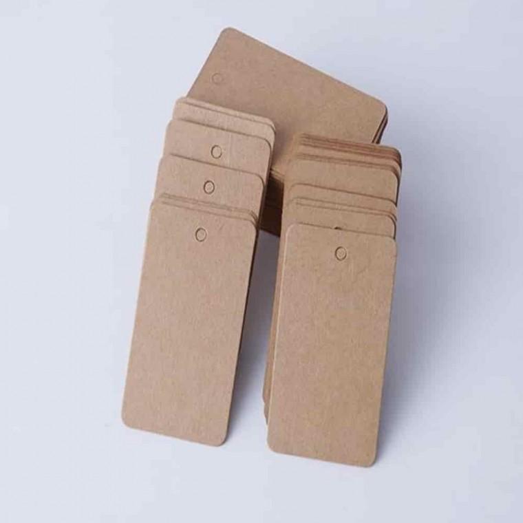 의류행택 행택 옷택 상품택 크라프트 종이택 10p