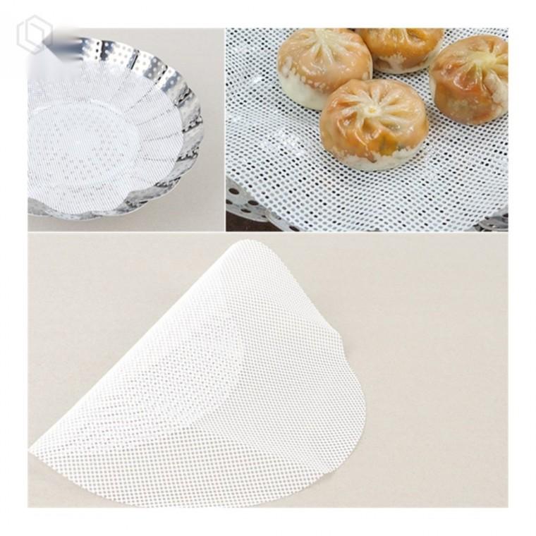 실리콘 찜기용 원형 찜시트 내열성 비스무리한 조리용품 안전한조리용품 원형찜기 스팀요리