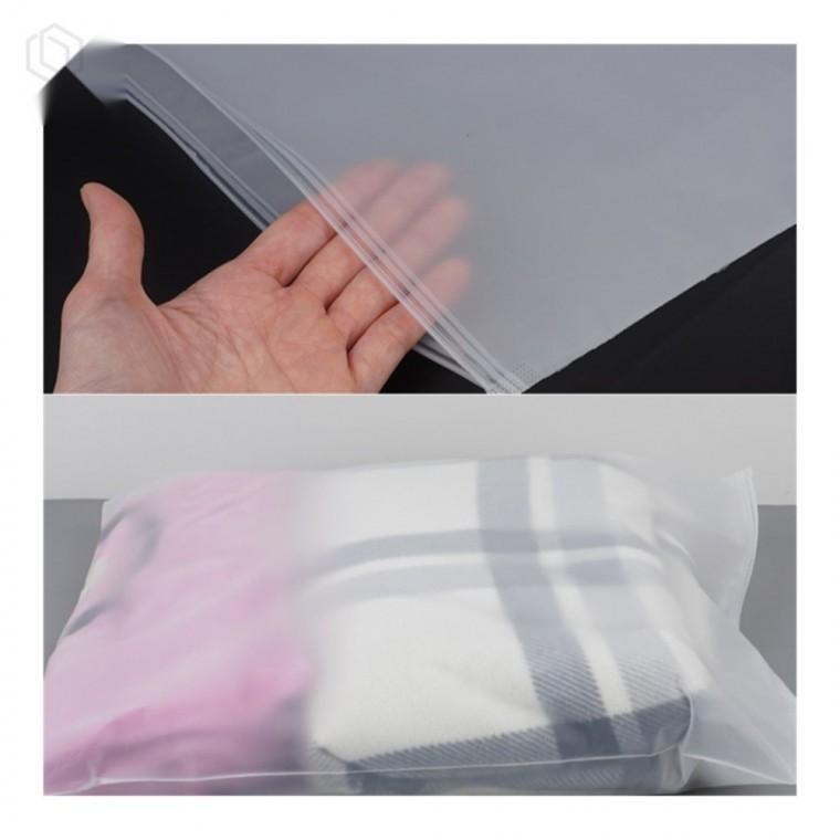 반투명 PVC 지퍼백 파우치 40x50cm 대형 수납 용기 정리용기 PVC지퍼백 보관파우치
