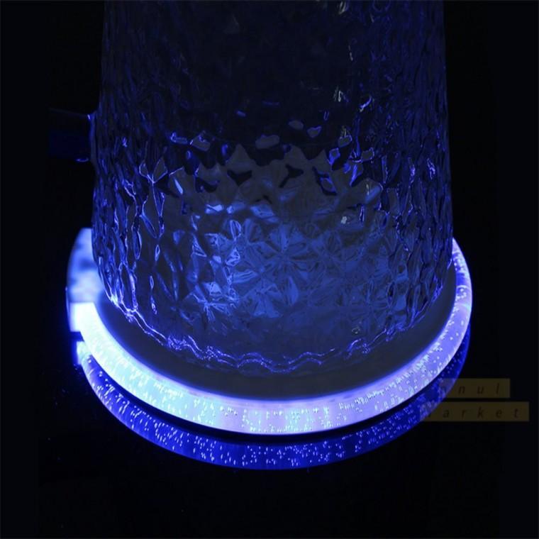 혼술 컵받침 LED컵받침 LED코스터 블루 라이트 컵받침대 코스터 캠핑 홈파티 집들이 술잔 유리잔받침대