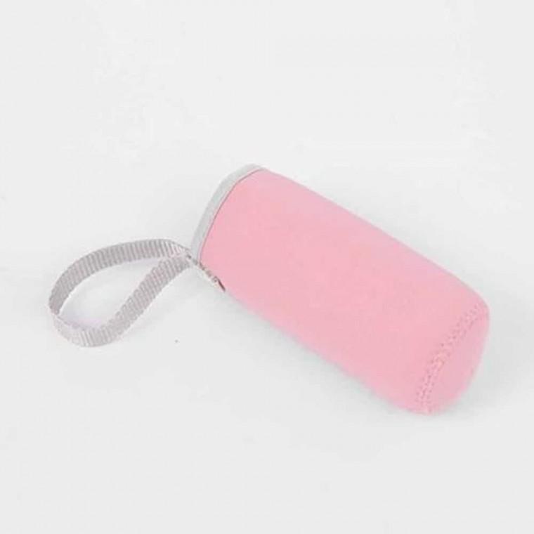 보온 보냉 손잡이 물병가방 케이스 생수 물통파우치 등산 어린이 물병주머니 280ml 2P 핑크 텀블러 보온파