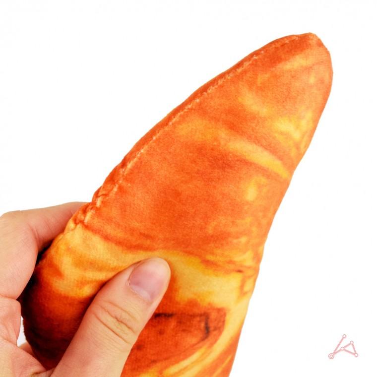 크로와상모양 강아지 놀이인형