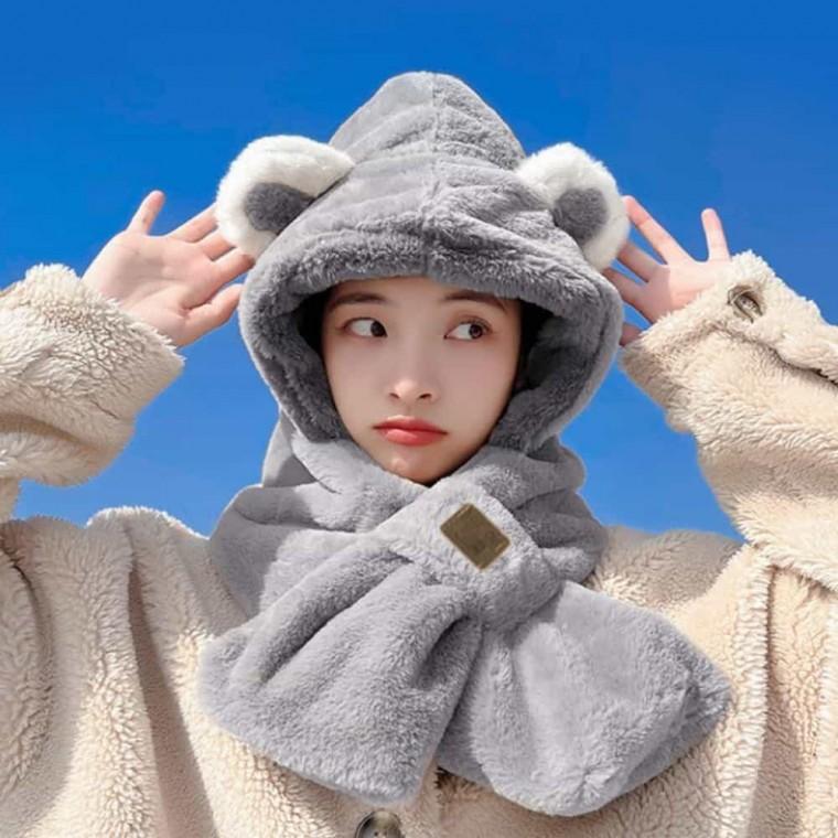 모자 머플러 여자겨울모자 아동넥워머 아동털모자 겨울털모자 여아넥워머