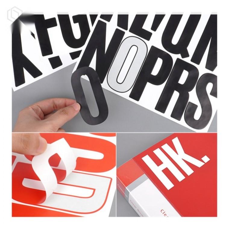 알파벳 스티커 세트 7.6cm 문구스티커 스티커세트 알파벳스티커