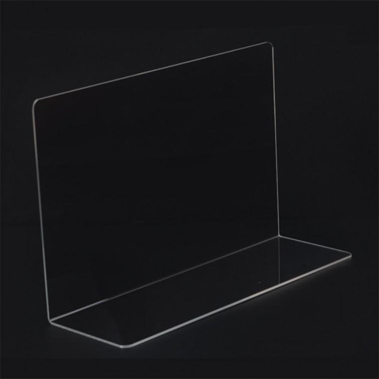 L자형 투명 아크릴 칸막이 대형 인테리어 차단막 디피용진열