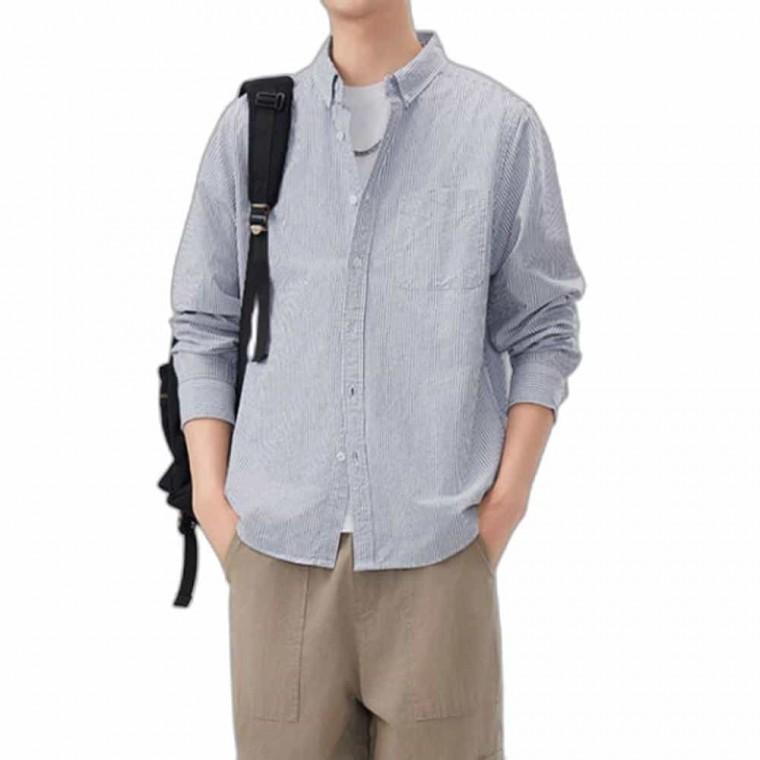 남자 스트라이프 셔츠 2컬러 셔츠남방 남성가을남방 남방셔츠 여름남방 긴팔셔츠