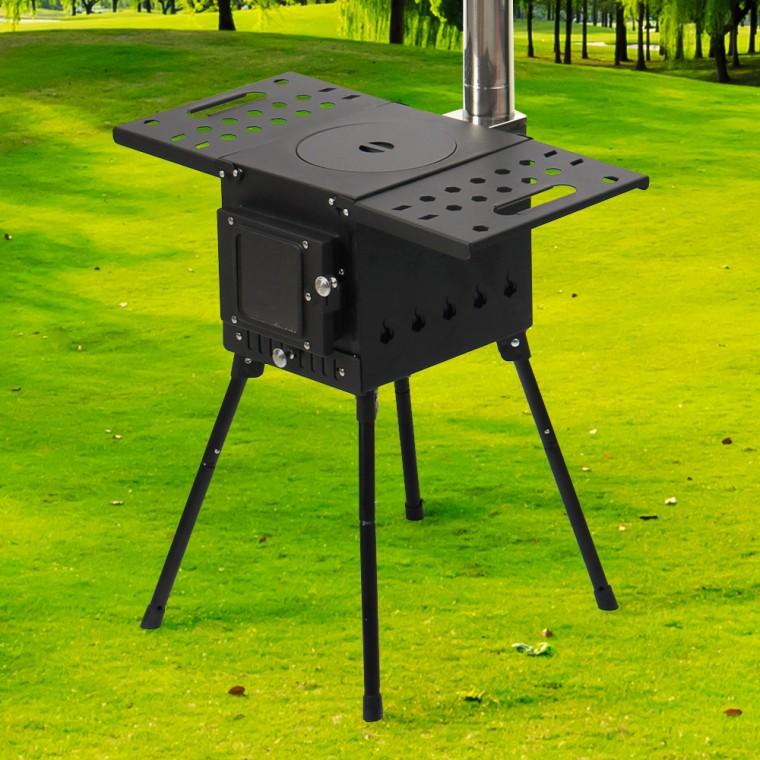 캠핑용 난로 57x29cm 접이식화목난로 장작난로