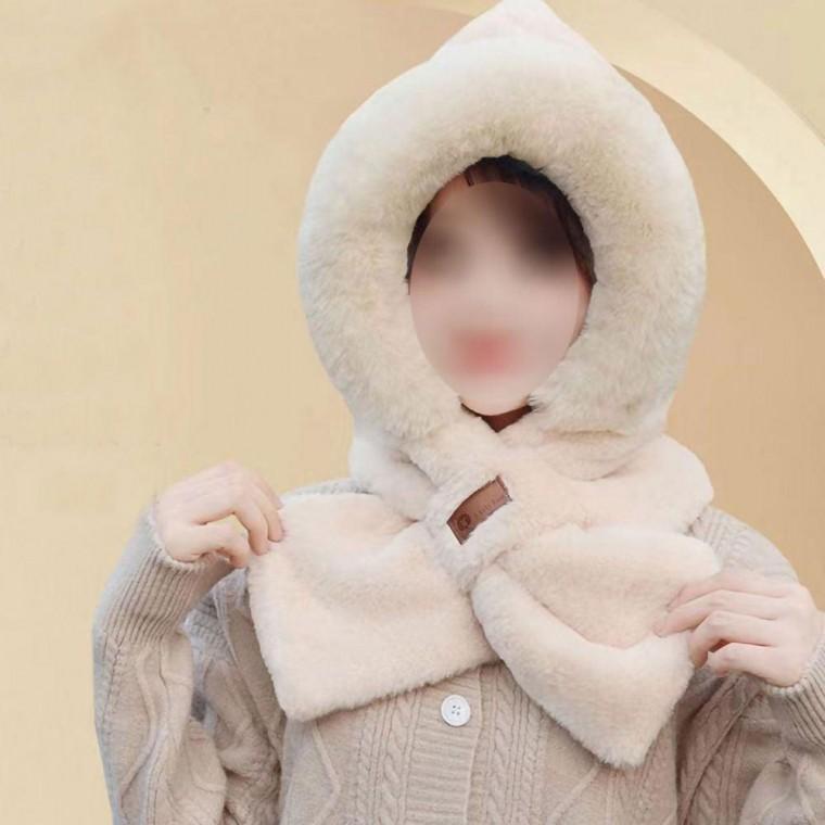 여성 귀여운 외출 패션 넥워머 머플러 후드 목도리 목토시 골프넥 방한 용품 겨울넥