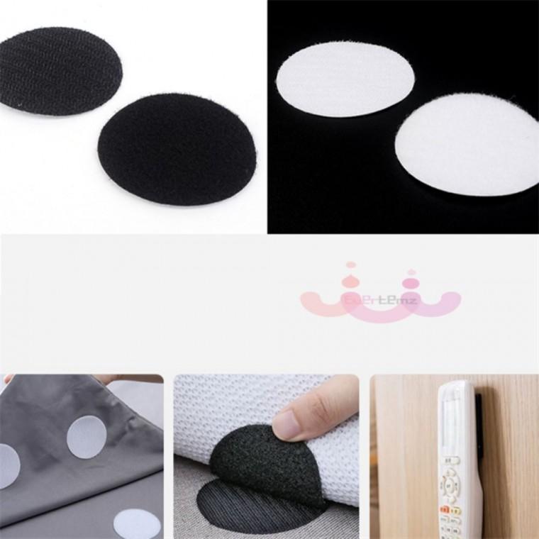 원형 찍찍이 스티커 5P 양면 접착식