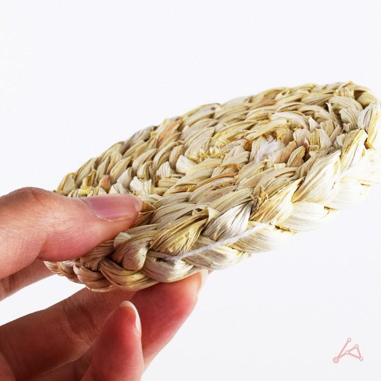 라탄 컵받침