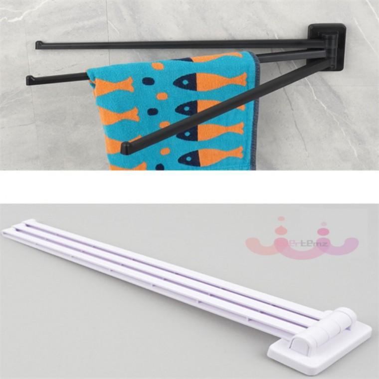 무타공 부착식 3단 수건 행주걸이 30cm 머플러스카프걸이 무타공3단행주걸이 옷장스카프걸이