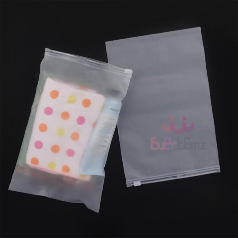 반투명 무광 PVC 슬라이드 지퍼백 17x25cm 반투명무광지퍼백 선물포장봉투 선물포장백