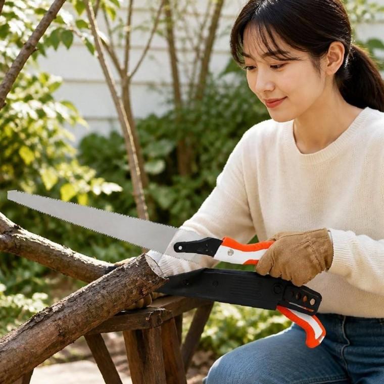 전지톱 가지치기 나무톱 접이식 목공용 원예용 정원