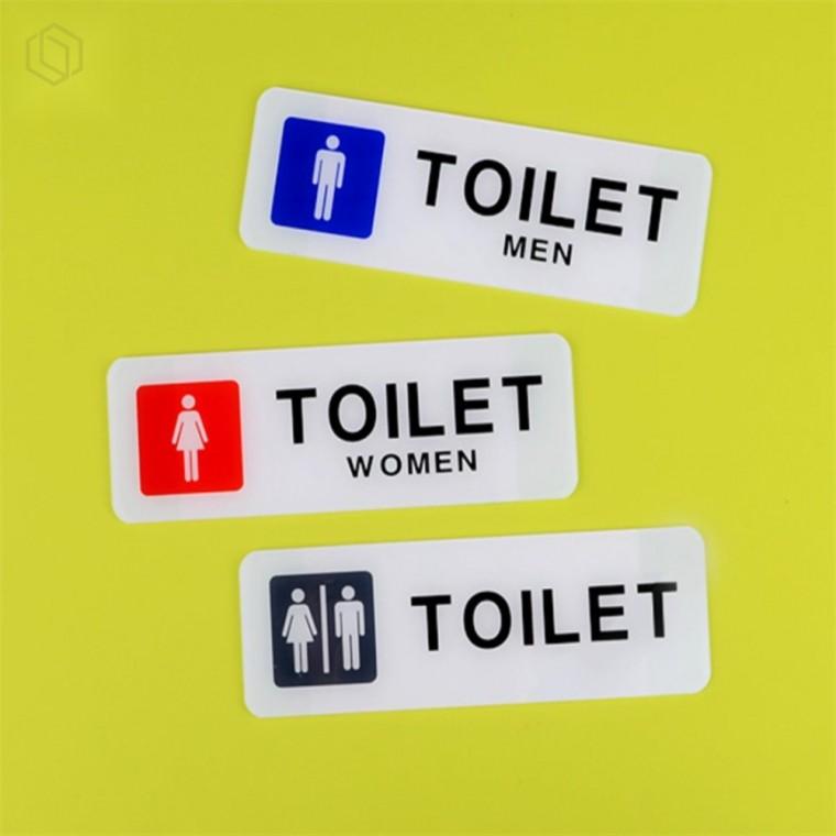 아크릴 화장실 표지판 욕실표지판 화장실문사인 toilet사인