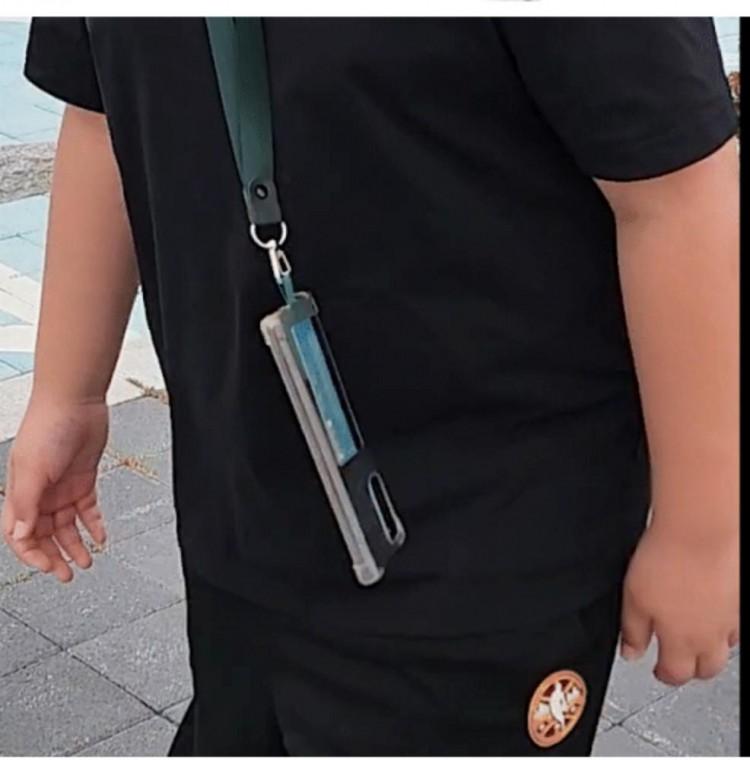 핸드폰 목걸이 휴대폰 전기종 전기종액세서리 어린이 태그 넥 스트랩 휴대폰