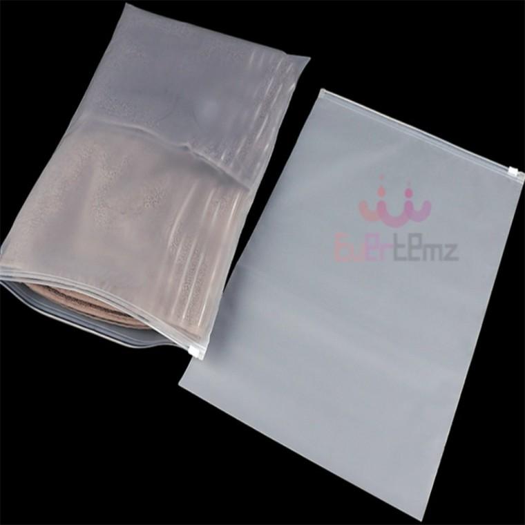 반투명 PVC 슬라이드 다회용 지퍼백 30x40cm 슬라이더지퍼백중형 여행용세면백 PVC파우치