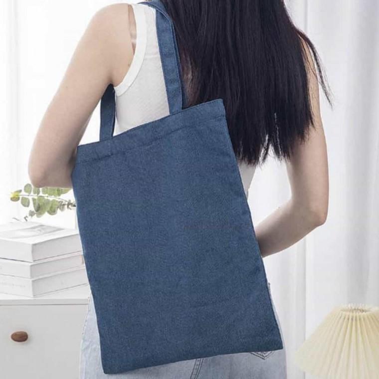 가벼운 에코백 데일리 무지 에코백 캔버스 숄더 시장가방 보조가방