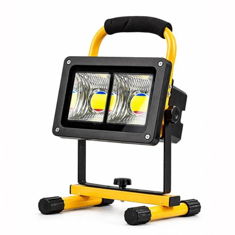 강하고넓게비추는 100W LED 충전식 야외 멀티 캠핑 작업등 랜턴 투광기 865B 투광등