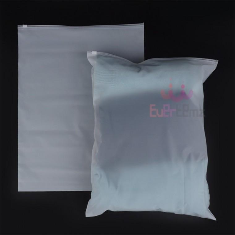 반투명 PVC 슬라이드 다회용 지퍼백 35x45cm 슬라이딩지퍼백 PVC파우치 슬라이드지퍼백특대형