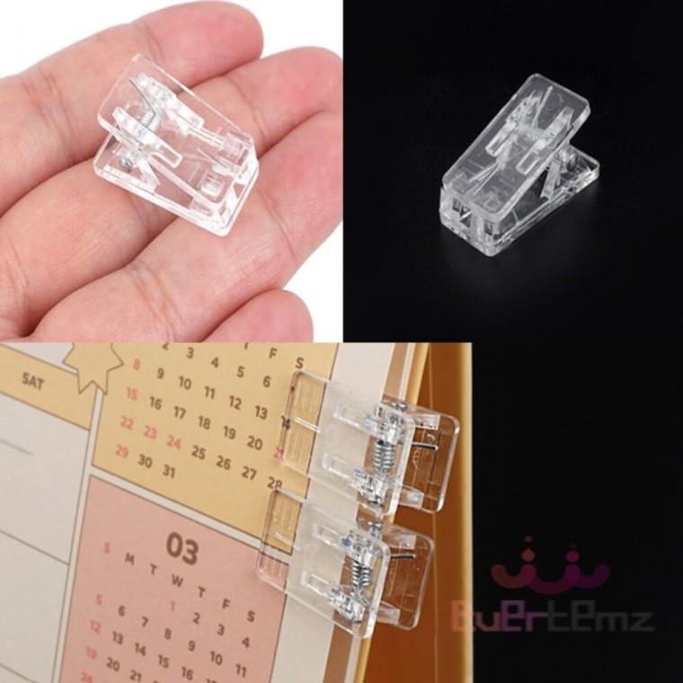 투명 미니 집게 클립 1P 아크릴집게 소품집게 사무용집게클립