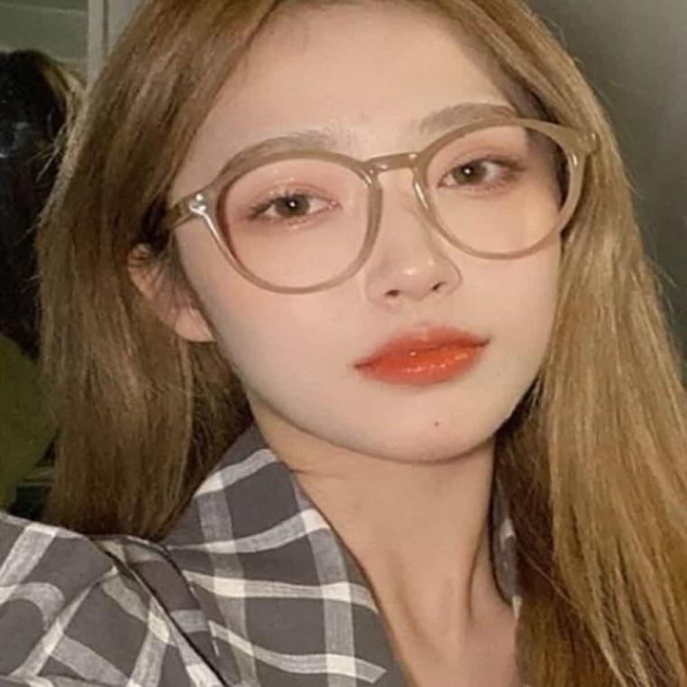 클래식 남여공용 패션 안경 라운드 패션 안경 데일리패션 가벼운 반뿔테 무테