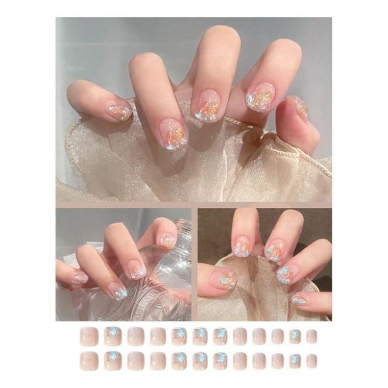 요정 네일 패치 모음 숏 24 pcs 아트 셀프젤 셀프네일 붙이는 붙이는젤네일 젤네일팁