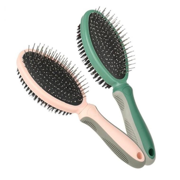 반려동물 양면 반려동물브러쉬 브러시 마사지빗 강아지 고양이 털 제거 미용빗