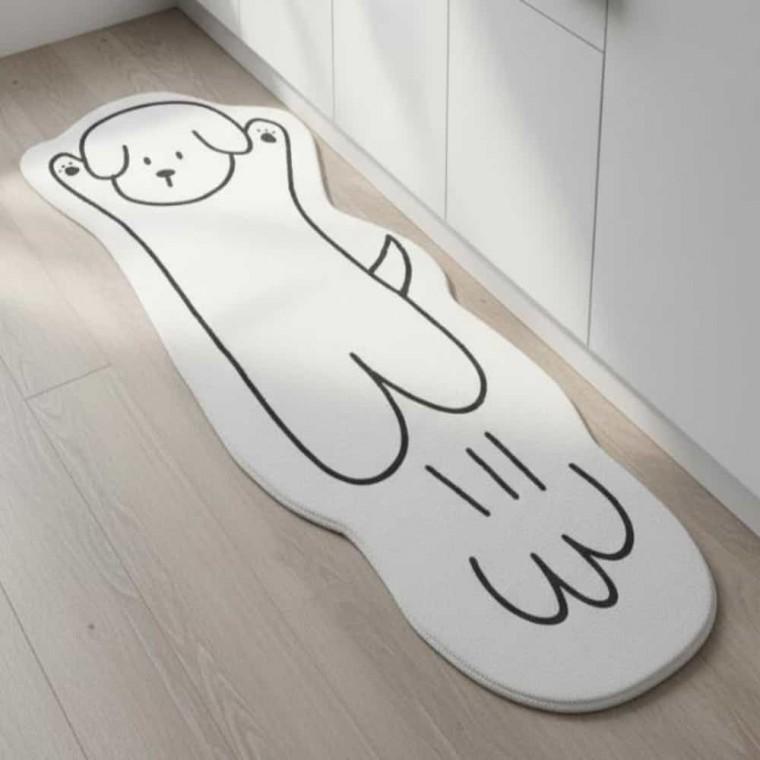 거실 침대 러그 40x120cm 귀여운발매트 침대밑카페트