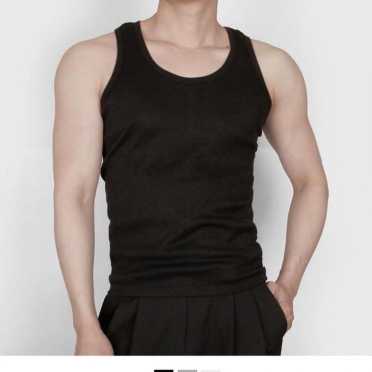 남성 일상 남성의류 스판 슬림핏 러닝헬스 민소매민소매룩