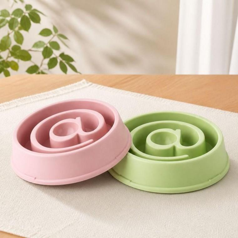 강아지 고양이 안정감 슬로우 급체방지 식기 반려동물 식사 그릇