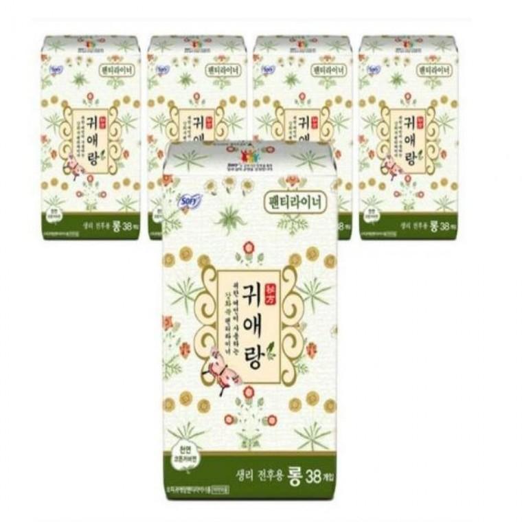 귀애랑 팬티라이너 롱 38개입 5개