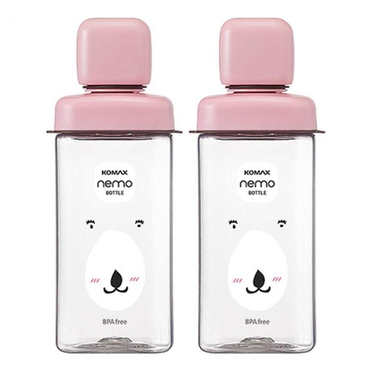코멕스 네모물병 베이직 핑크곰 430ml X 2개