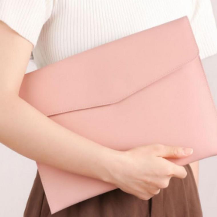 A4 서류 파우치 파일 케이스 문서 보관 가방 블랙