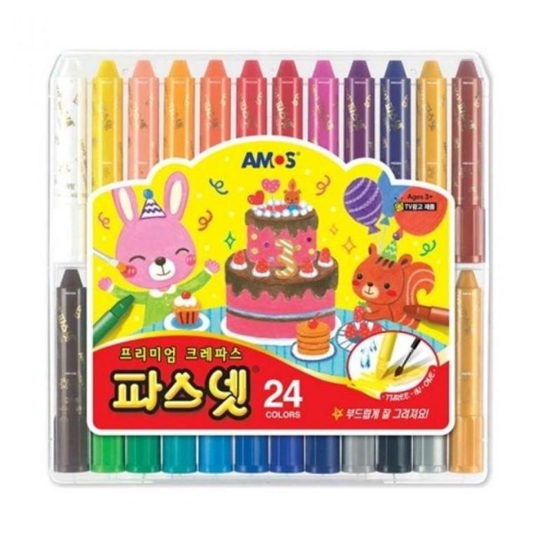 아모스 파스넷 플랫 24색 미술용품