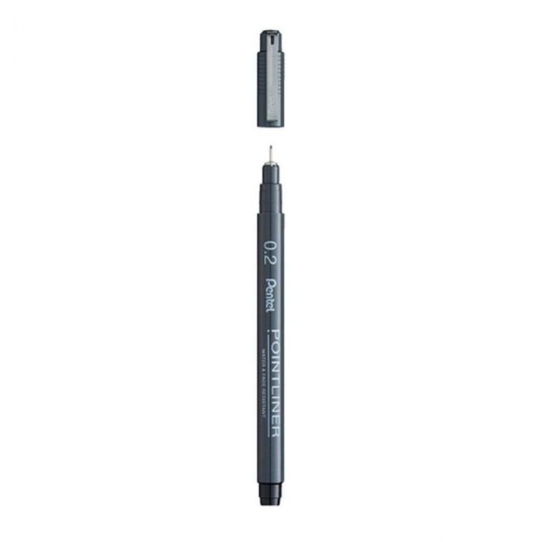 (펜텔) 포인트라이너 클래식 흑색 0.2MM S20P-2A (1개입)