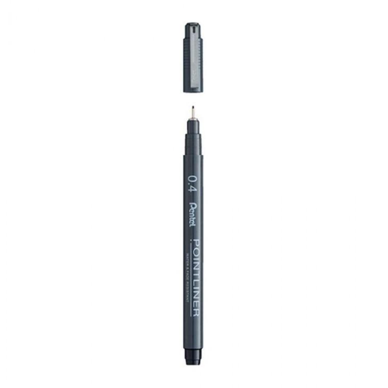 (펜텔) 포인트라이너 베이직 흑색 0.4MM S20P-4A (1개입)