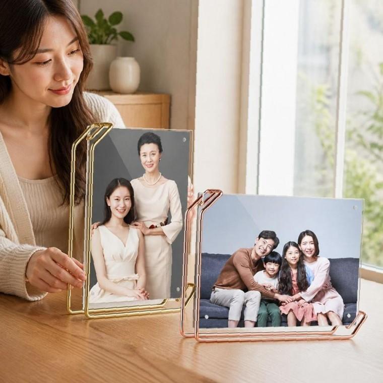 아크릴 사진 액자 대형 투명 자석 포토 스탠드 소품