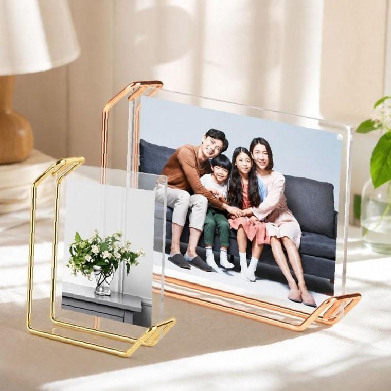 투명 아크릴 액자 가족사진 결혼 웨딩 스탠드 포토프레임